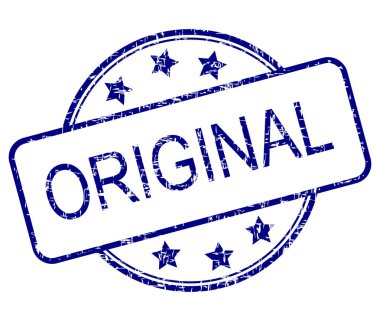 Orijinal lastik damgası - illüstrasyon