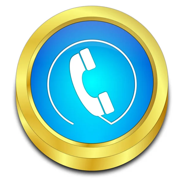 Telefon Ring-knappen - 3d illustration — Stockfoto