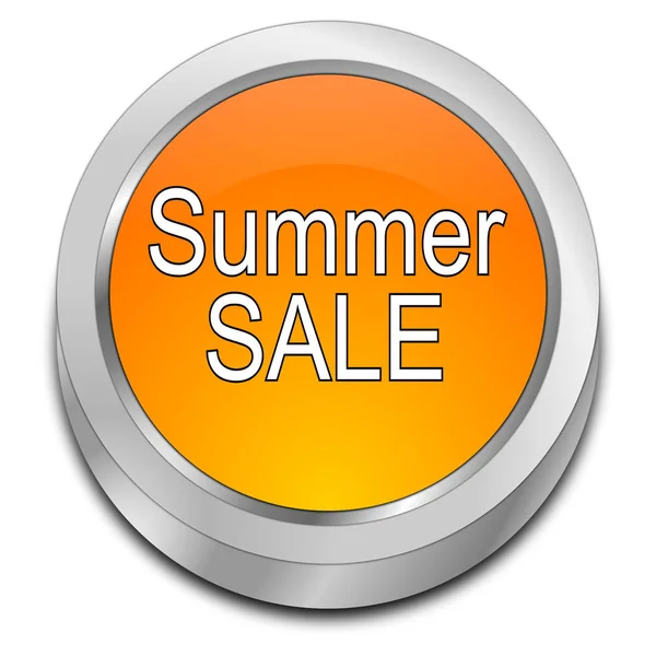 Summer Sale Button - 3D illustration — Stock Photo, Image