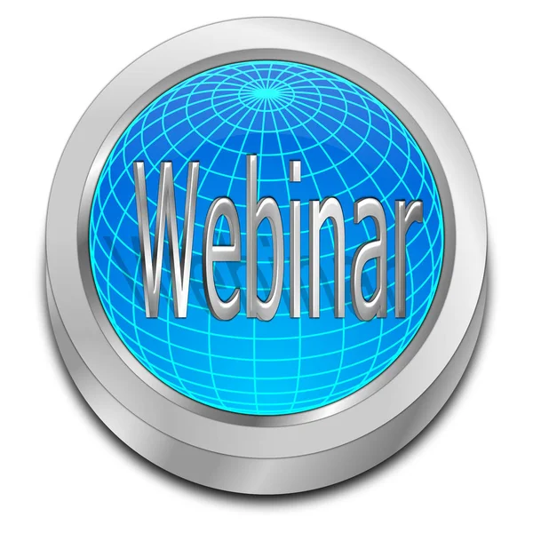 Webinar Button - 3D illustration — Stock Photo, Image