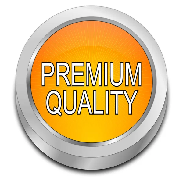 Кнопка Premium Quality - 3D иллюстрация — стоковое фото