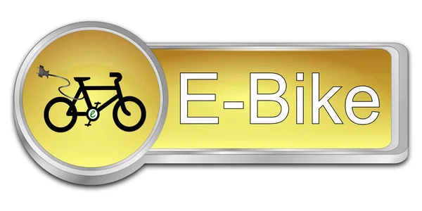 E-Bike Button - 3D illustration — Stock Photo, Image