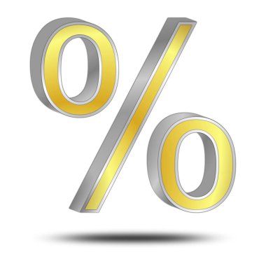 Sembol - 3d illüstrasyon indirimli