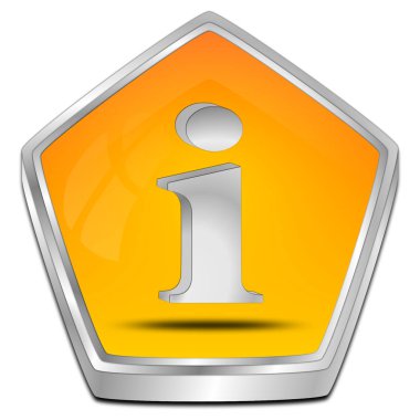 Bilgi düğmesi - 3d çizim