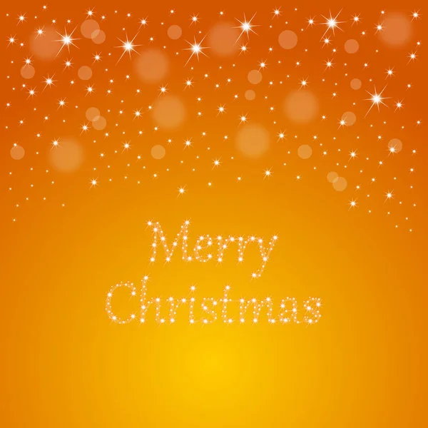 Γυαλιστερό Πορτοκαλί Κάρτα Χριστουγέννων Χριστούγεννα Εικονογράφηση — Φωτογραφία Αρχείου