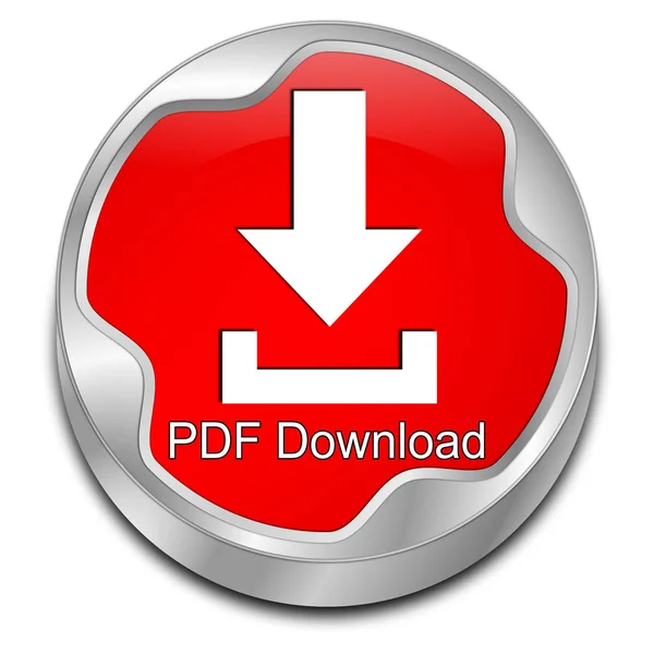 Red Pdf Download Button Illustration — Stock Photo, Image