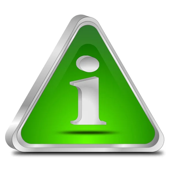 Green Information Button Illustration — Stock Photo, Image