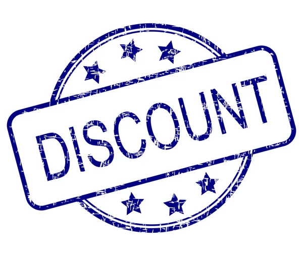 Blue Discount Rubber Stamp Illustration — Stock Photo, Image