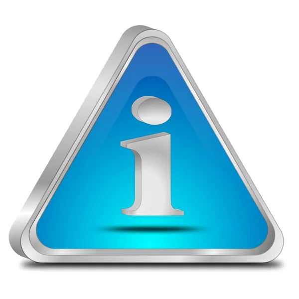 Glossy Blue Information Button Illustration — Stock Photo, Image