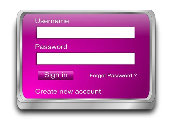 紫のログイン Web 画面の — ストック写真