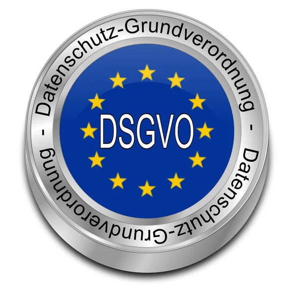 Dsgvo Genel Veri Koruma Yönetmeliği Alman Çizim — Stok fotoğraf