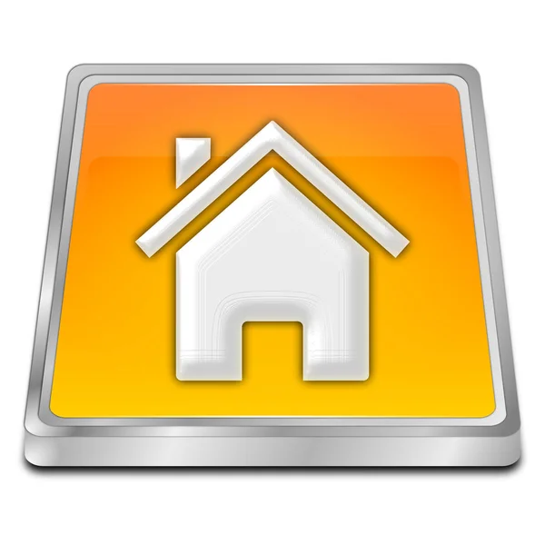 Orange Home Button Illustration — Stock Photo, Image
