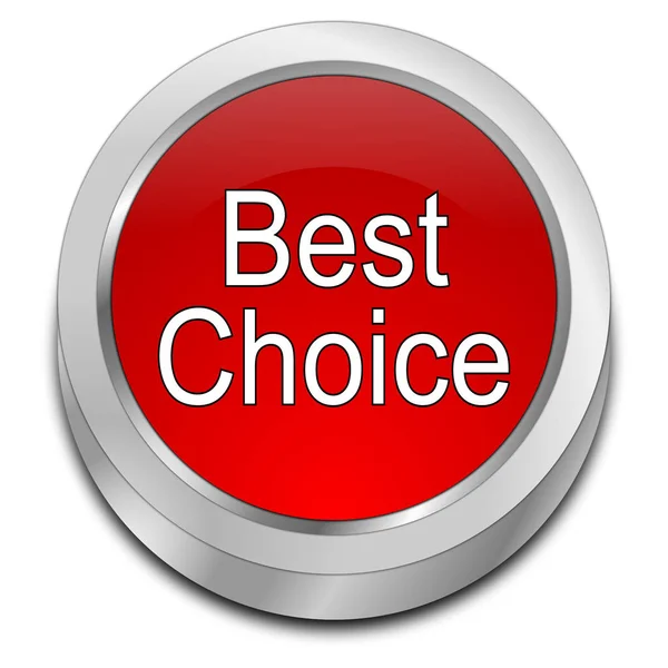 Mejor Botón Rojo Elección Ilustración — Foto de Stock