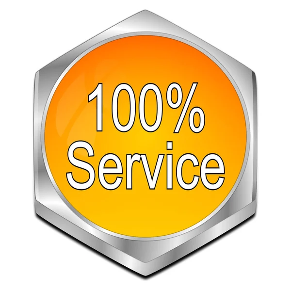 Bouton Orange 100 Service Illustration — Photo