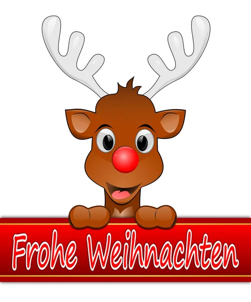 크리스마스를 기원하는 독일어 — 스톡 사진