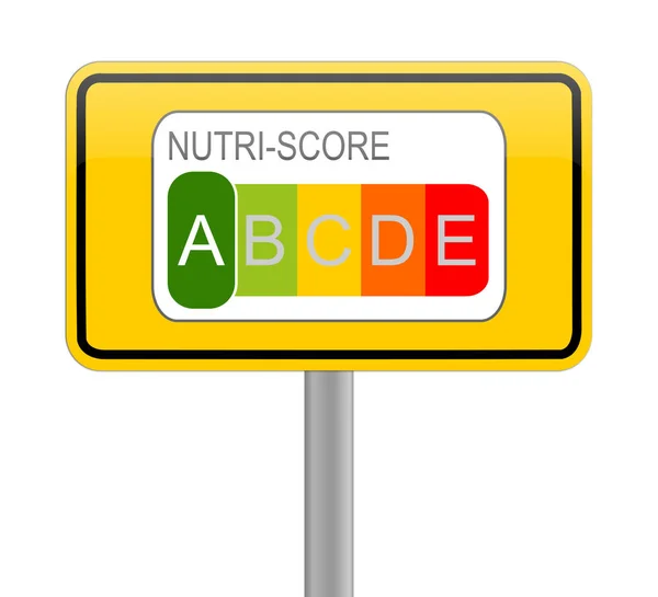 Nutri Score Label Colour Nutrition Label Illustration Royalty Free Stock Images