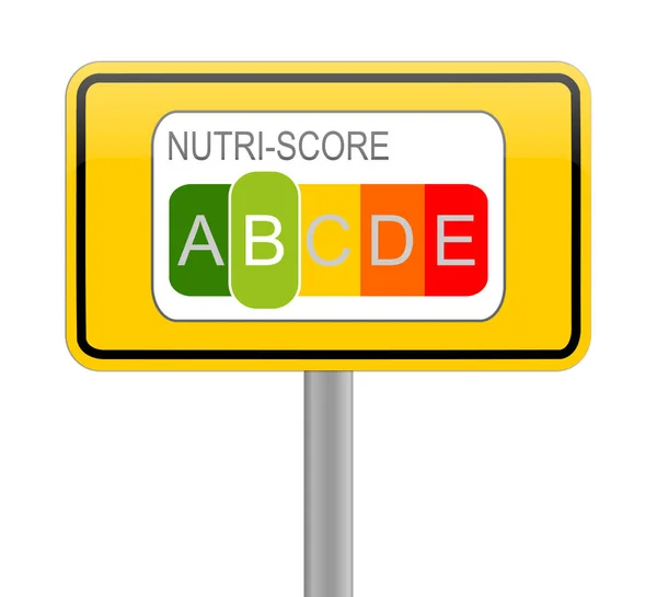 Nutri Score Label Colour Nutrition Label Illustration Stock Photo