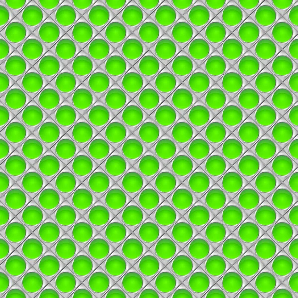 Grün Silberfarbener Mosaikhintergrund Illustration — Stockfoto