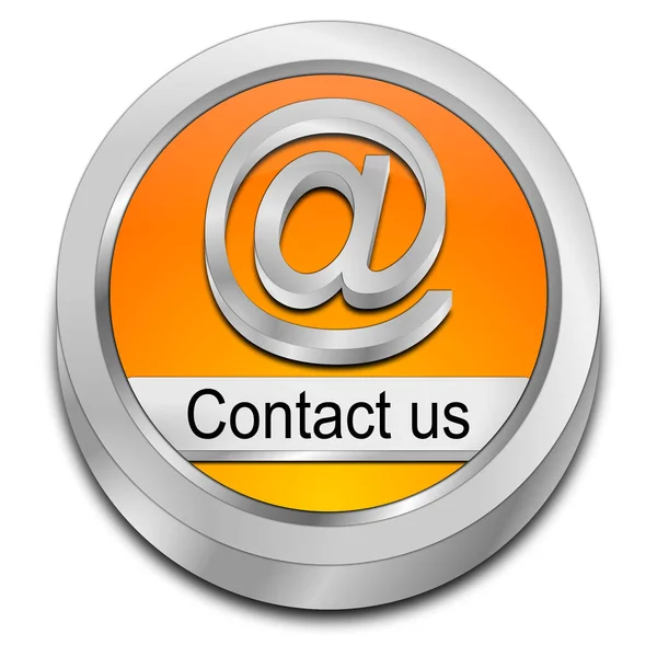 Orange Button Contact Illustration — Stock Photo, Image