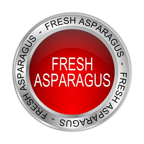 Red Fresh Asparagus Button Illustration — Stock Photo, Image