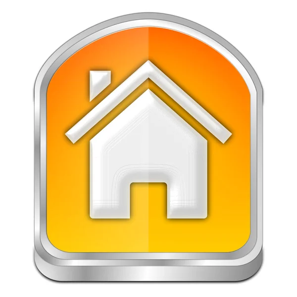 Orange Home Button Illustration — Stock Photo, Image