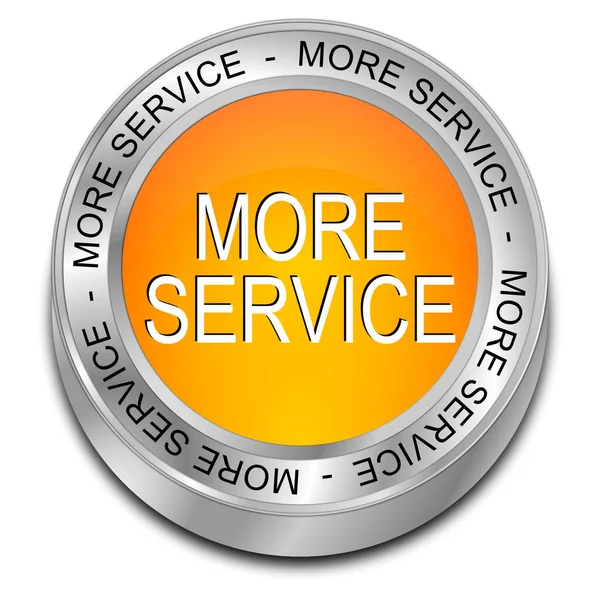 Oranje Meer Service Knop Illustratie — Stockfoto