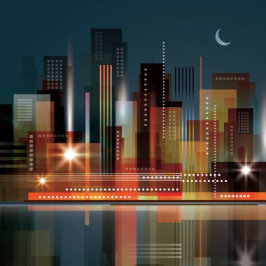 gece şehir arka plan