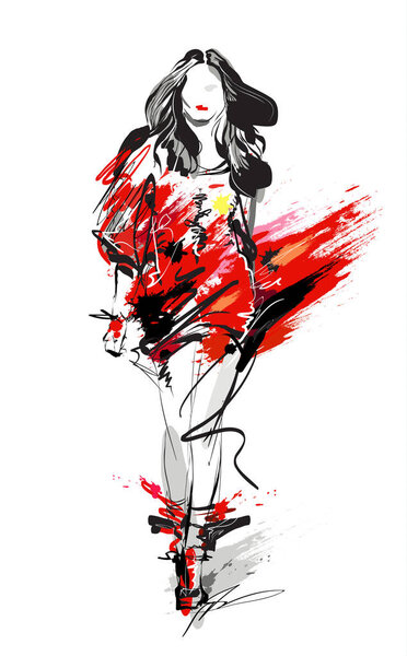 Женская модель
