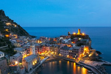  Panoramik, Vernazza - İtalya, cinque Terre'nin