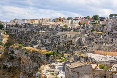 Panoramik bir Matera - İtalya