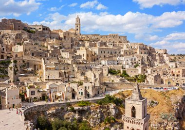 Panoramic view of Matera - Italy clipart