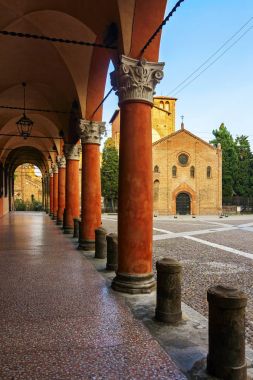 St. Stefano Meydanı - Bologna'nın panoramik görünüm