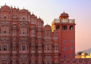 Hawa Mahal Sarayı (Rüzgarlar Sarayı) Jaipur, Rajasthan, Hindistan