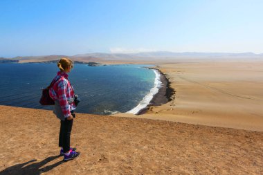 Paracas National Reserve, Ica Region, Peru. The Paracas Peninsula is located south of Lima and is home to the Paracas National Reserve. clipart