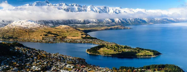 Queenstown Nova Zelândia Skyline — Fotografia de Stock