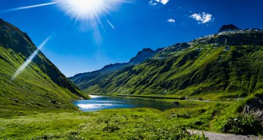 Plains of Switzerland in the Summer clipart