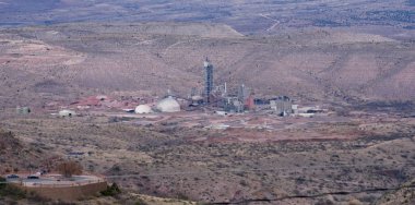 Arizona Maden Tesisi 'nin Çöl manzarası 