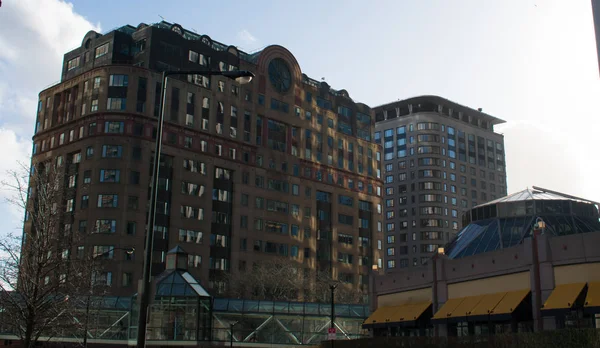 Boston Skyline κατά τη διάρκεια συννεφιασμένη μέρα του καλοκαιριού, Μασαχουσέτη, Usa — Φωτογραφία Αρχείου