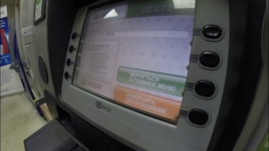 Ufa, Rusya - 11 Kasım 2016: Atm Sberbank. Kart hesap stok yenileme 