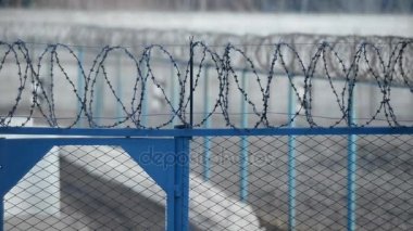 Hapishane. Tipik peyzaj hapishane. Rus ceza sistemi. Kış Koleksiyonu