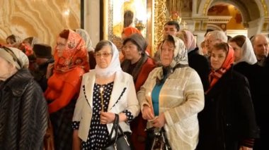 Paskalya. Paskalya ayini Ufa 2017 yılında. Rus Ortodoks Kilisesi  