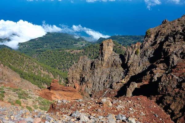 Beklimmen van de bergen van La Palma — Stockfoto
