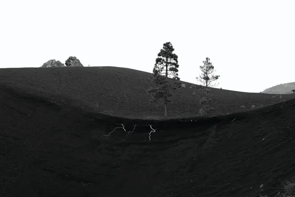 拉帕尔马岛上Cumbre Vieja火山的喷发 — 图库照片