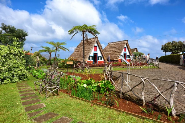 De traditionele woning in Madeira Stockfoto