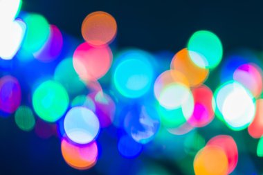 Ufuk renkli bokeh ışık arka plan