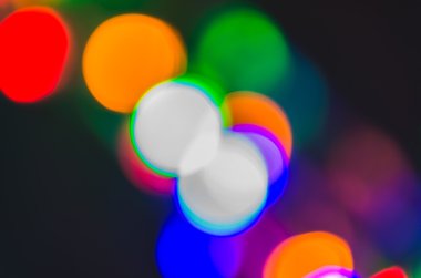 Ufuk renkli bokeh ışık arka plan