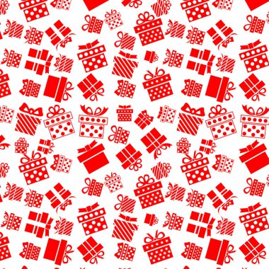 Beyaz zemin üzerine kırmızı mevcut kutusu simgesini desen