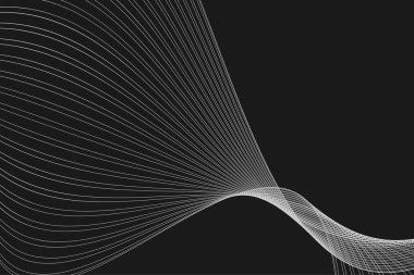 Arka plan kavramı için siyah arka plan üzerine spiral beyaz şerit