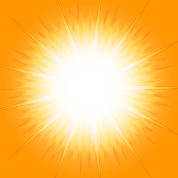 Explosão de estrela laranja para conceito de design de fundo abstrato —  Vetores de Stock