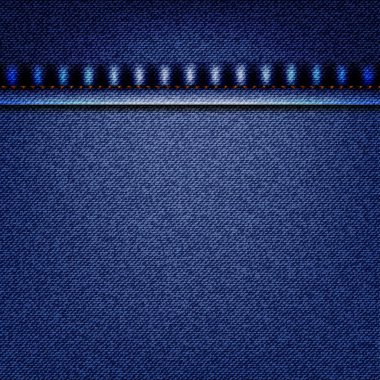 Gerçekçi mavi kot doku desen grafik vektör tasarımı
